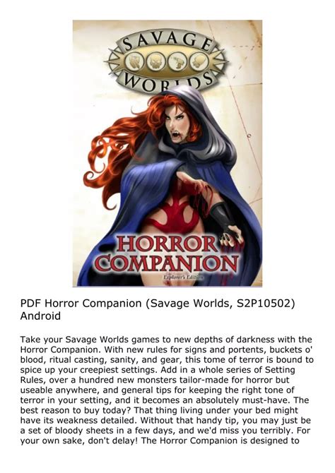horror companion savage worlds s2p10502 Reader